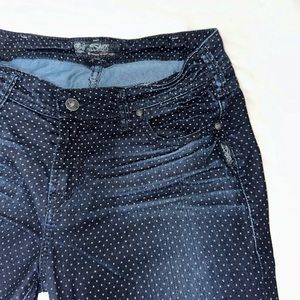 Silver Jeans Co. Suki Super Skinny Jeans w/Little White Polka Dots - W/30 L29